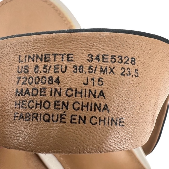 Calvin Klein Black Luxor Linnette Lucite Sling Back Heels Size 6.5 Women’s - Picture 4 of 9